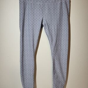 Prana Gray Patterned Leggings